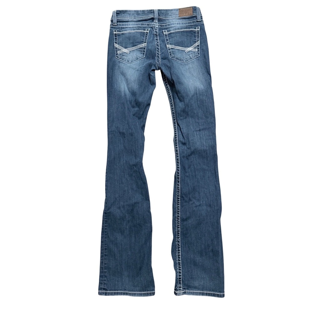 BKE Stella Bootcut Jeans Womens 28 x 37 Extra Long Tall Contrast Stitch Denim